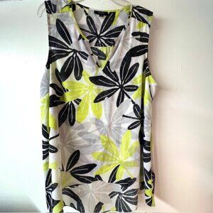 Alfani Womens Sleeveless Tunic, Floral, Size 2X